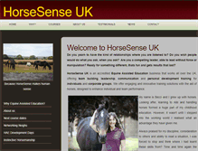 Tablet Screenshot of horsesenseuk.com